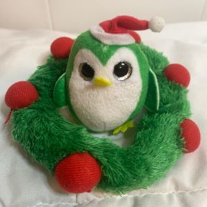 Tiny Christmas Owl and Wreath Plushes
